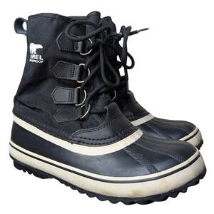 Sorel Men's 6 Waterproof Black 1964 Pac Nylon Winter Boot Lace Up Incomplete